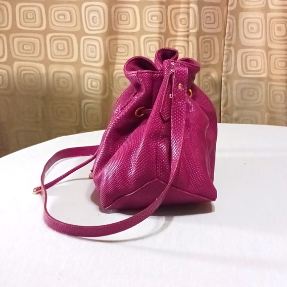 Lauren Merkin Patent eather Snake Embossed Shoulder Bag - Picture 2 of 12